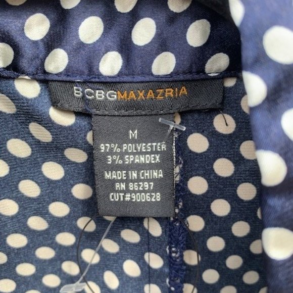 Navy and white polka dot blouse - Picture 4 of 5